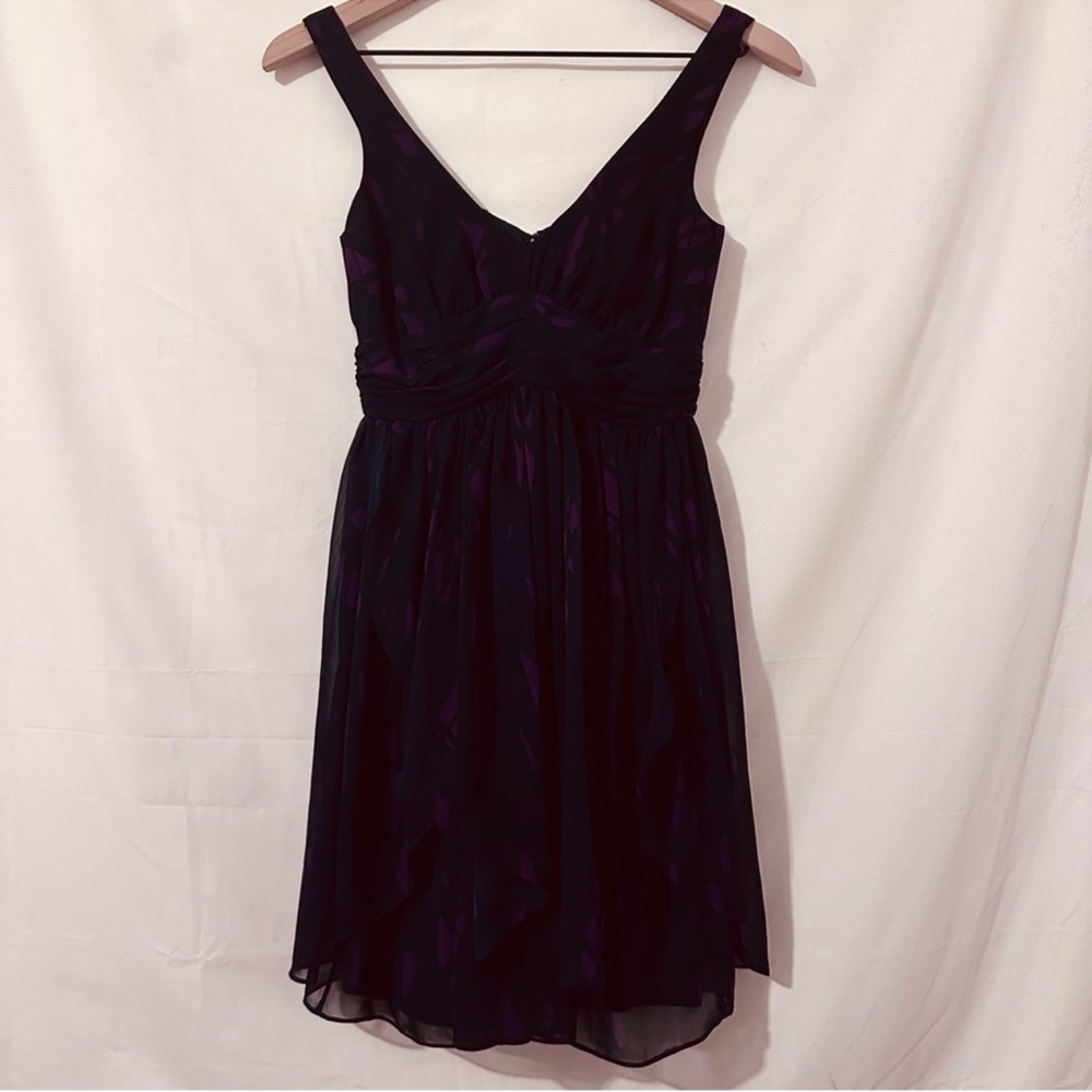 BCBG Generation | Dress | Navy with Fuchsia Print - Picture 14 of 15